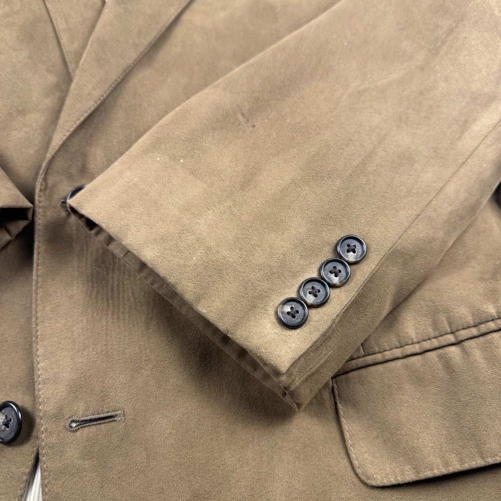 Jos A Bank Mens Tan Mircopoloy Blazer Sport Coat Jacket Size 44 R - Picture 6 of 9